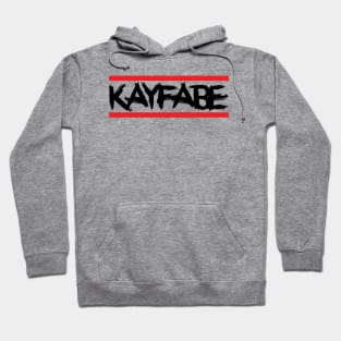 Kayfabe (black stacked lines) (Pro Wrestling) Hoodie